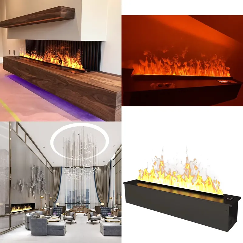 Home Decor Netflix - Smarter Netflix Kamin-Luftbefeuchter mit Geräuschlosem Nebel,