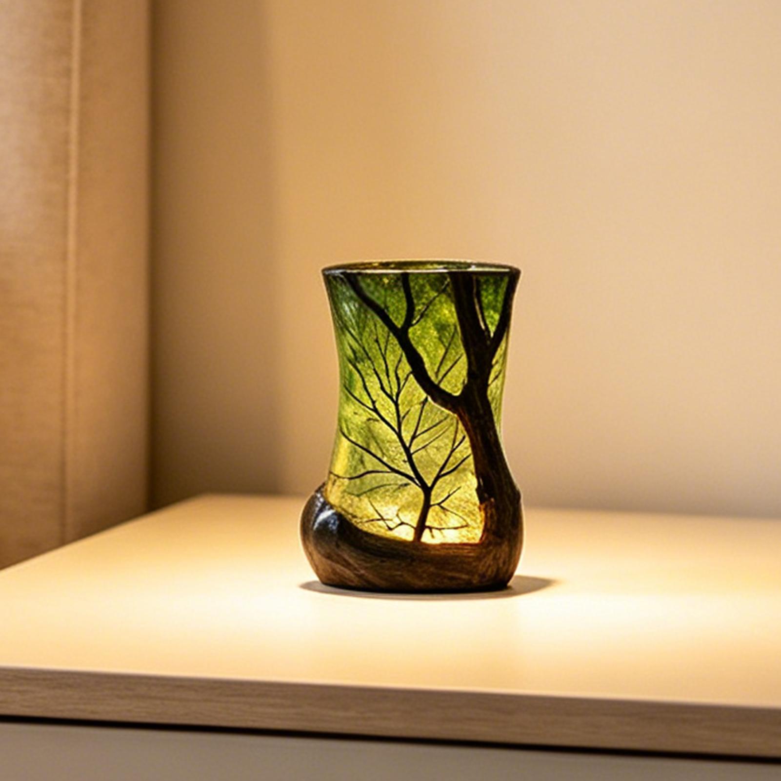 Home Decor Com - Nachttischlampe Wald-Nachtlicht Dekoratives Stimmungslicht für Zuhause