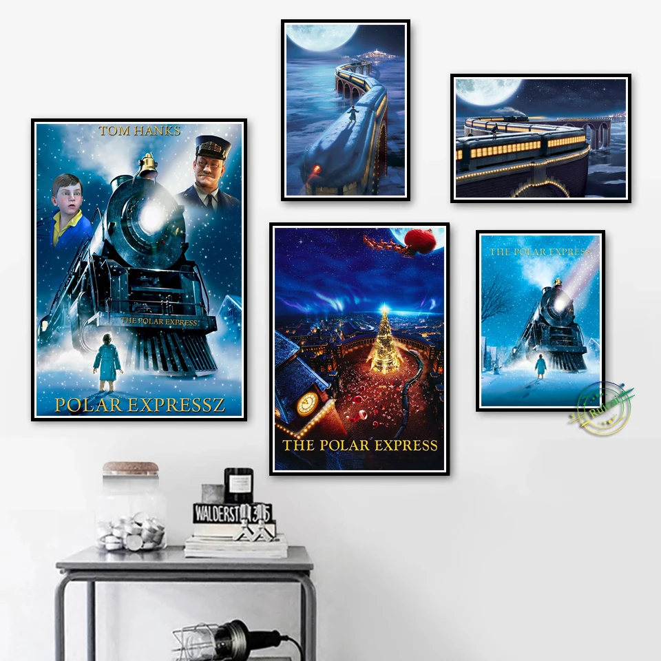 Home Decor Express - Der Polar Express MoviePoster Wandkunst Aufkleber