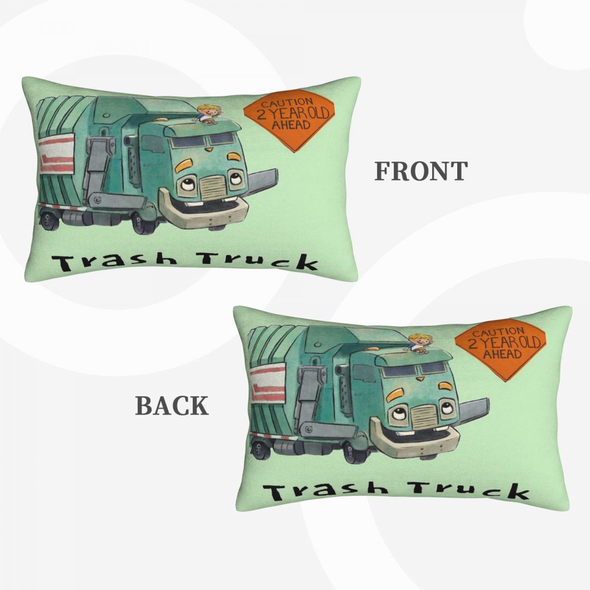 Home Decor Netflix - Müllwagen Cartoon Netflix Rechteck Kissenbezug Kissenbezug