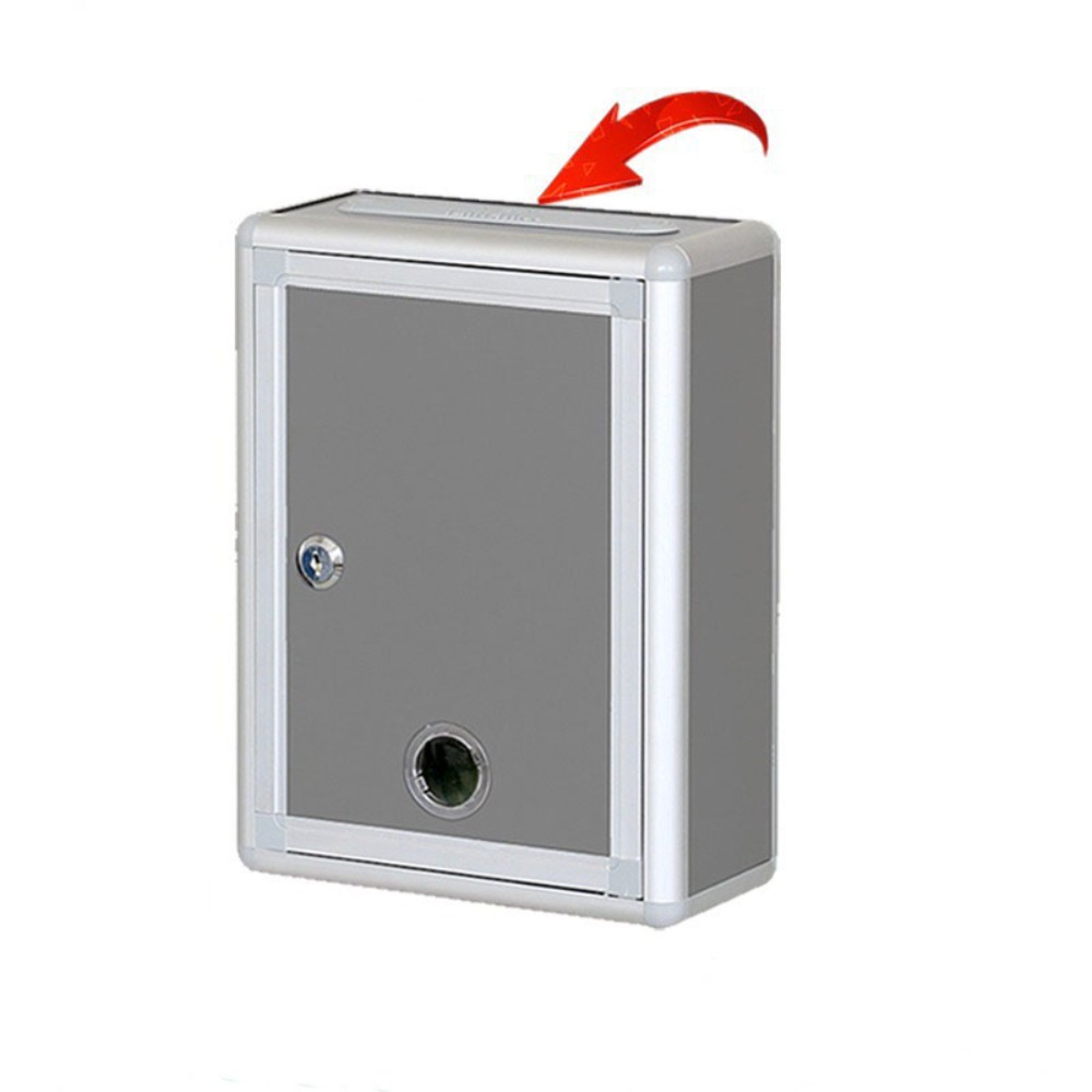 Home Decor Express - Abschließbarer Wahlkasten aus Aluminiumlegierung, Wandmontage, sicherer