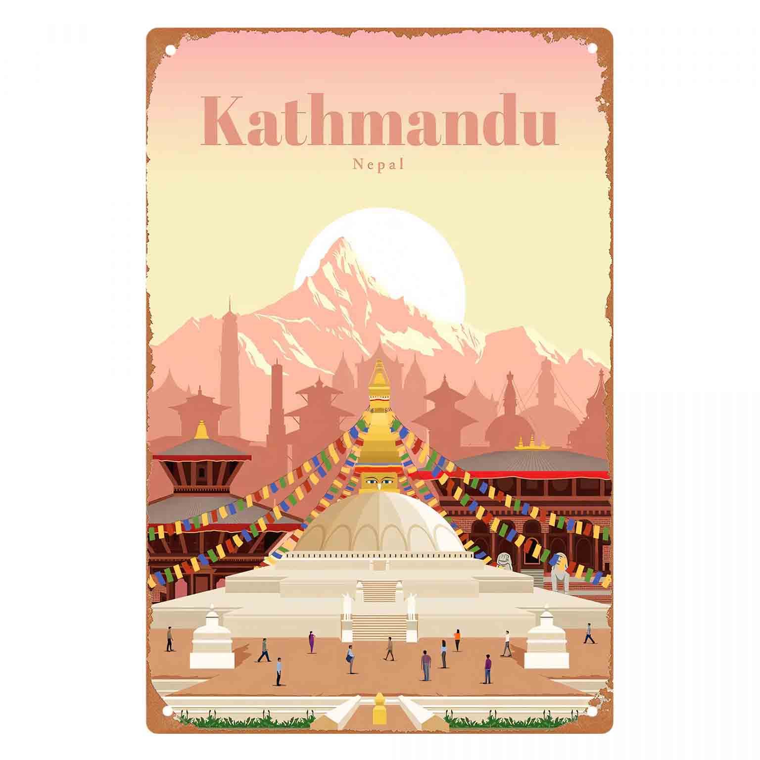 Home Decor Kathmandu - 2D FLAT 1 Stück „Kathmandu Nepal