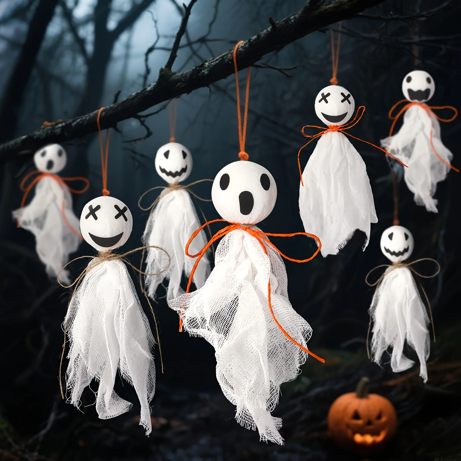 Home Decor Express - 6/12-teilige zufällige Halloween-Dekorationen für Zuhause, sofort