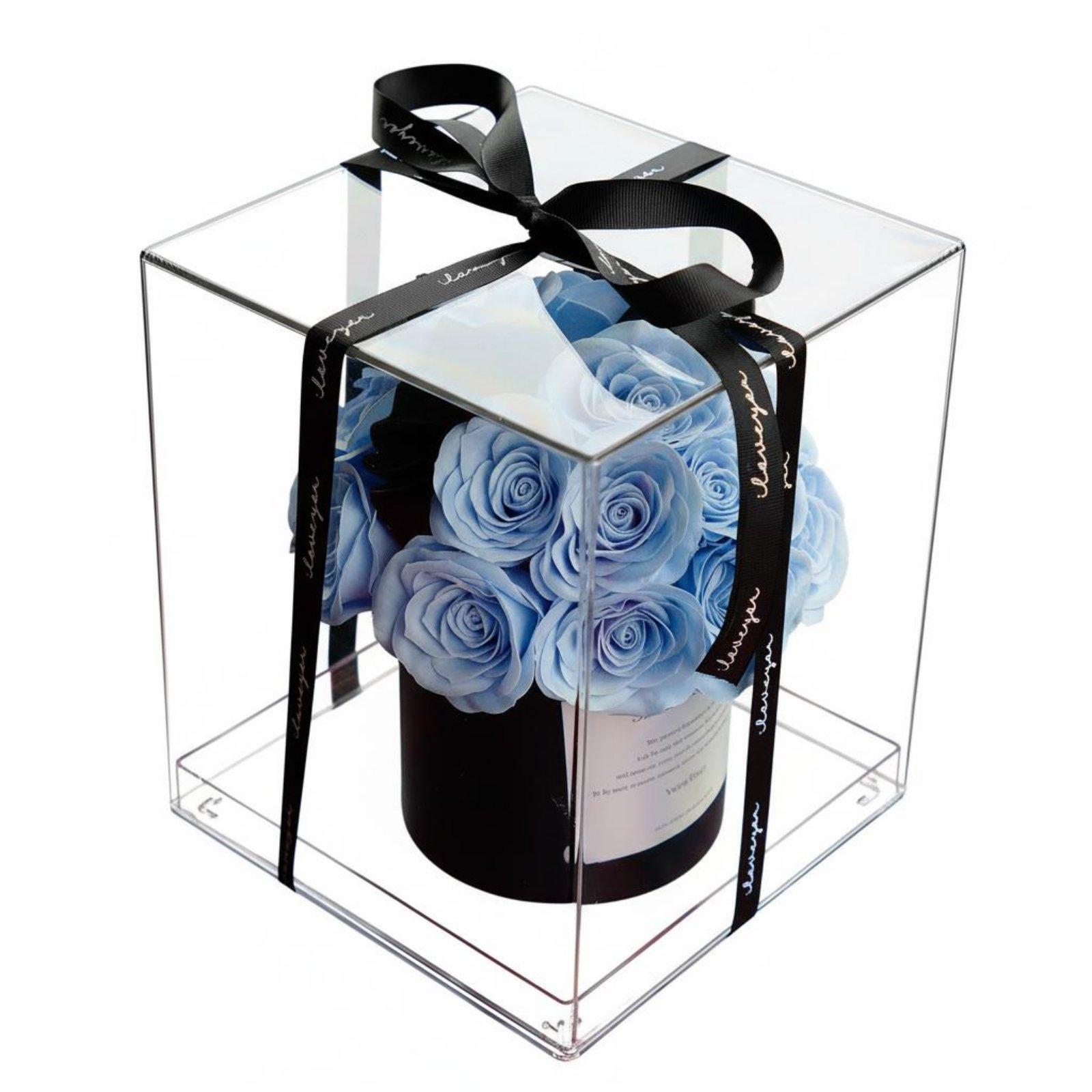 Home Decor Flowers - Acryl-Seifenblumenstrauß, ewig duftende Rosenarrangements, künstliche Blumen,