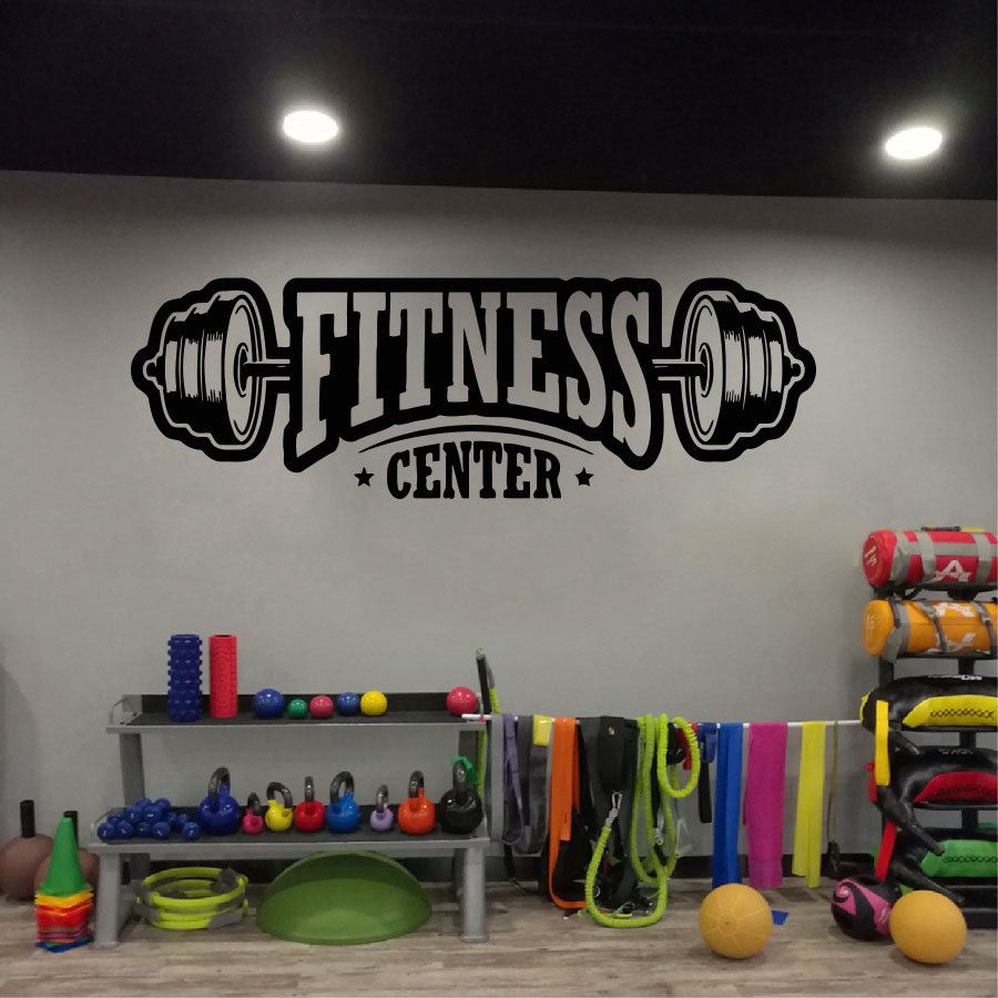 Home Decor Center - Gym Vinyl Dekor Wandtattoo Fitness Club