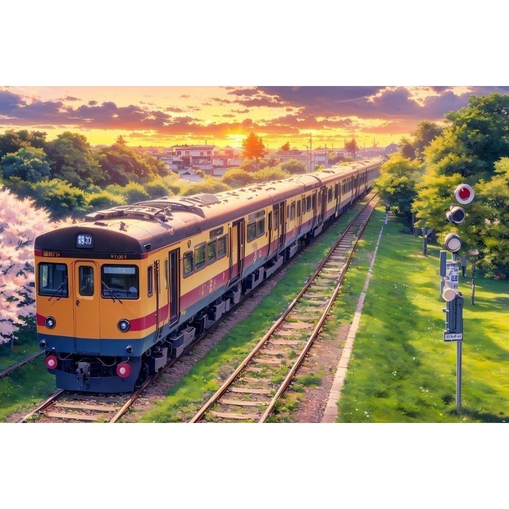 Home Decor Under 500 - 500/1000/1200/2000-teilige Puzzles „Der Zug unter dem