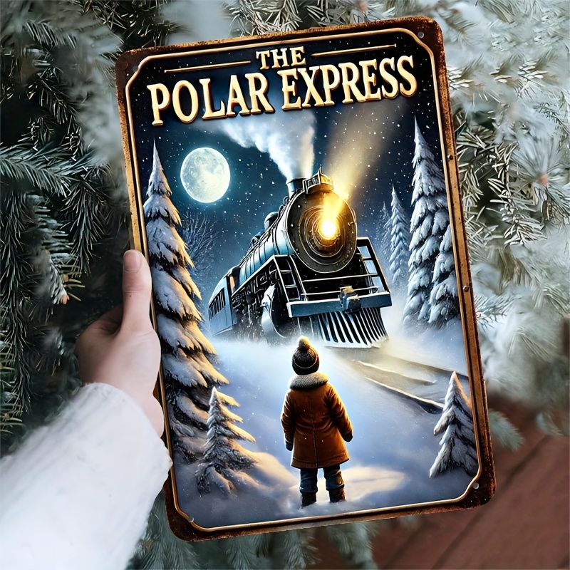 Home Decor Express - Raumdekoration, 1 Stück, Vintage-Schild „The Polar
