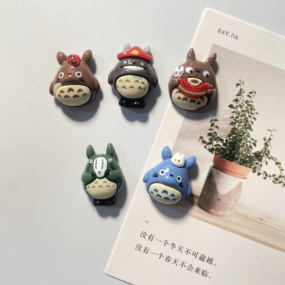 Home Decor Resin - Totoro Anime Harz-Kühlschrankmagnet Niedliche Cartoon-Figur Magnetischer