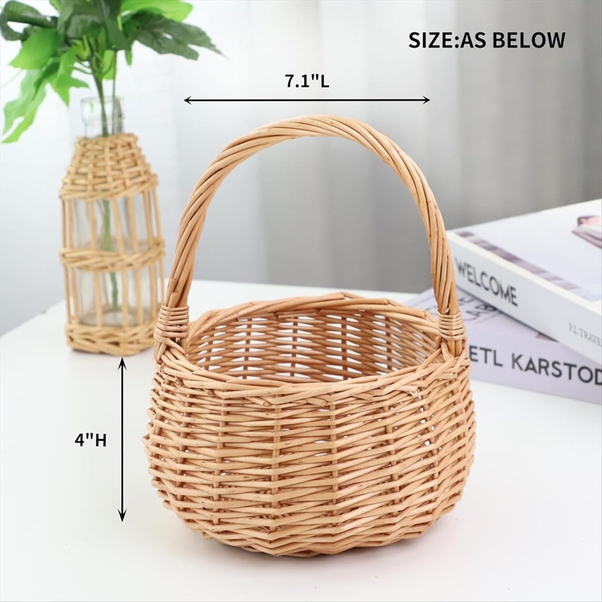 Weidenkorb mit Griff, Weidenko – Home Decor Flowers Bewertung und Preis