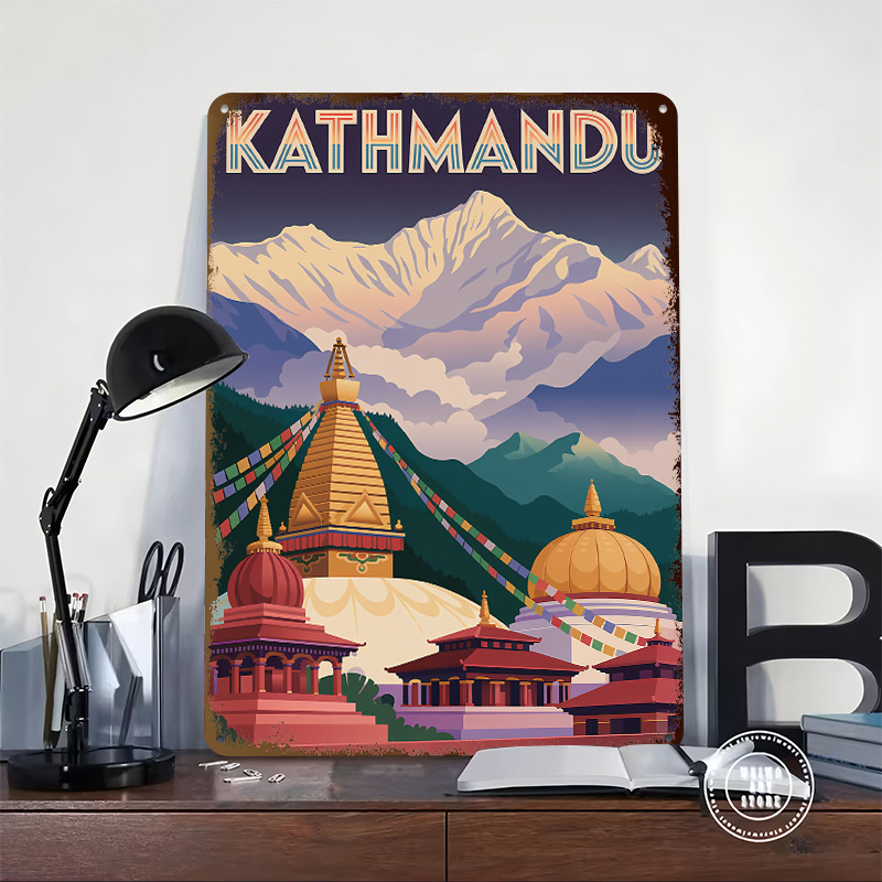 Kathmandu Reise-Blechposter, i – Home Decor Kathmandu Bewertung und Preis