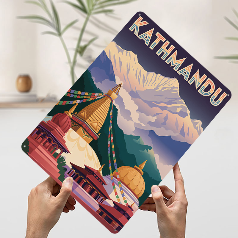 Kathmandu Reise-Blechposter, i – Home Decor Kathmandu Bewertung und Preis