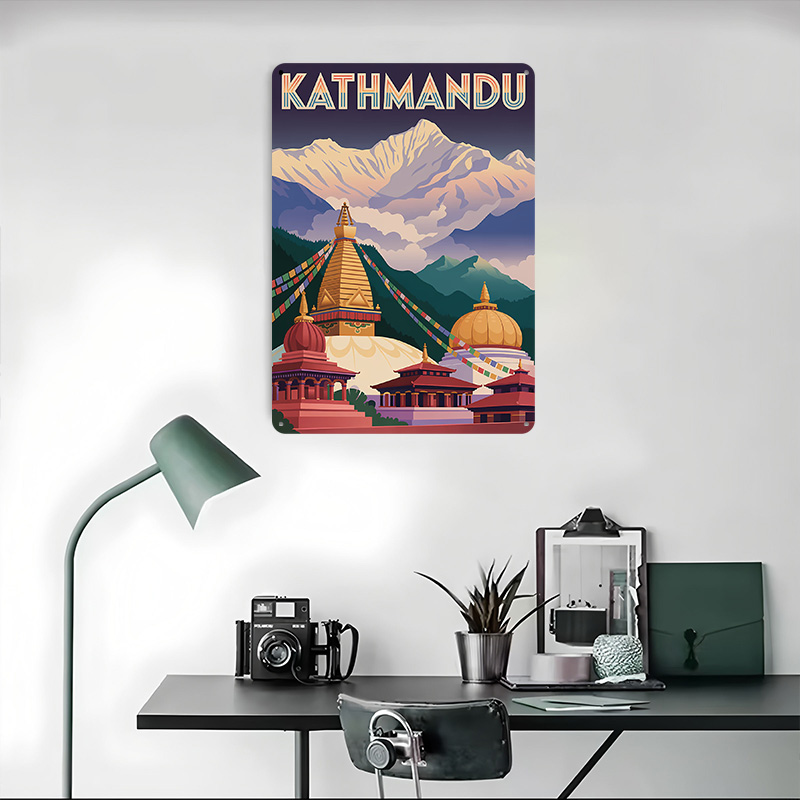 Kathmandu Reise-Blechposter, i – Home Decor Kathmandu Bewertung und Preis