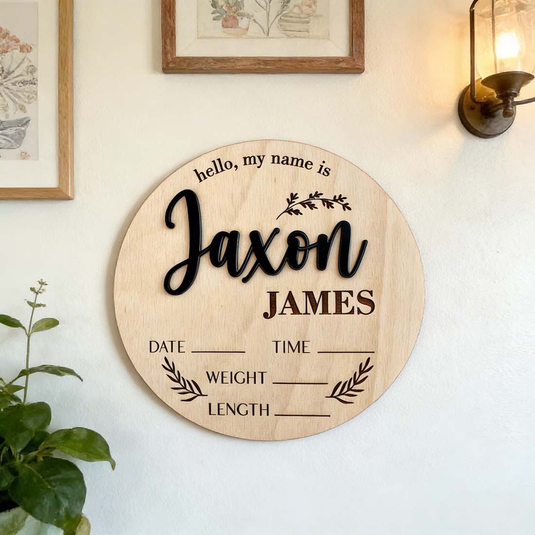 1 Stück personalisiertes Baby- – Home Decor Com Bewertung und Preis
