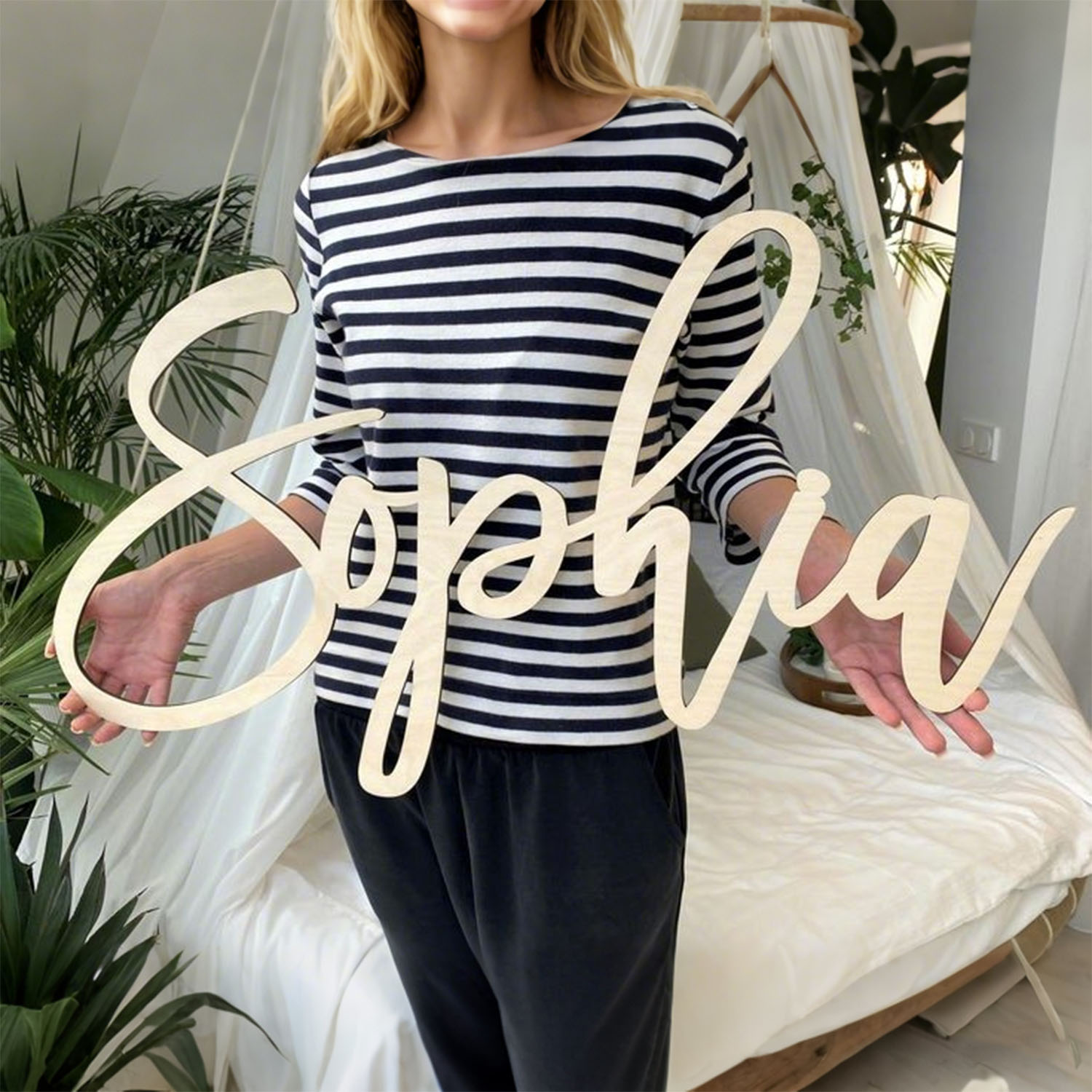 1 Stück personalisierte Holz-N – Home Decor Com Bewertung und Preis