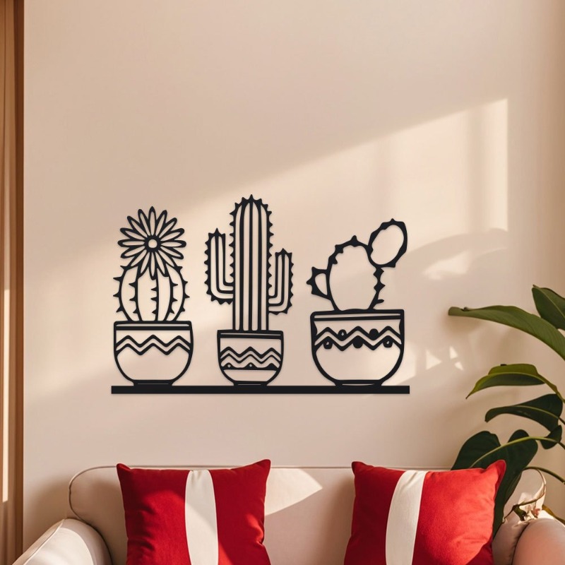 Rustikale Kaktus-Metallwanddek – Home Decor Garden Ideas Bewertung und Preis