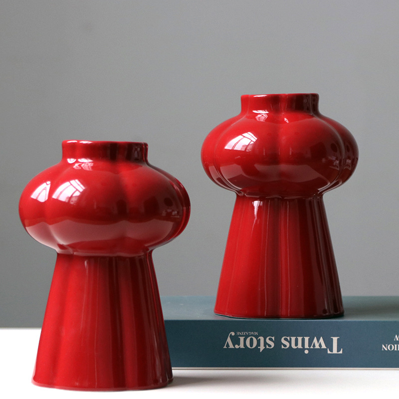 1 Stück rote Keramikvase, deko – Home Decor Center Bewertung und Preis
