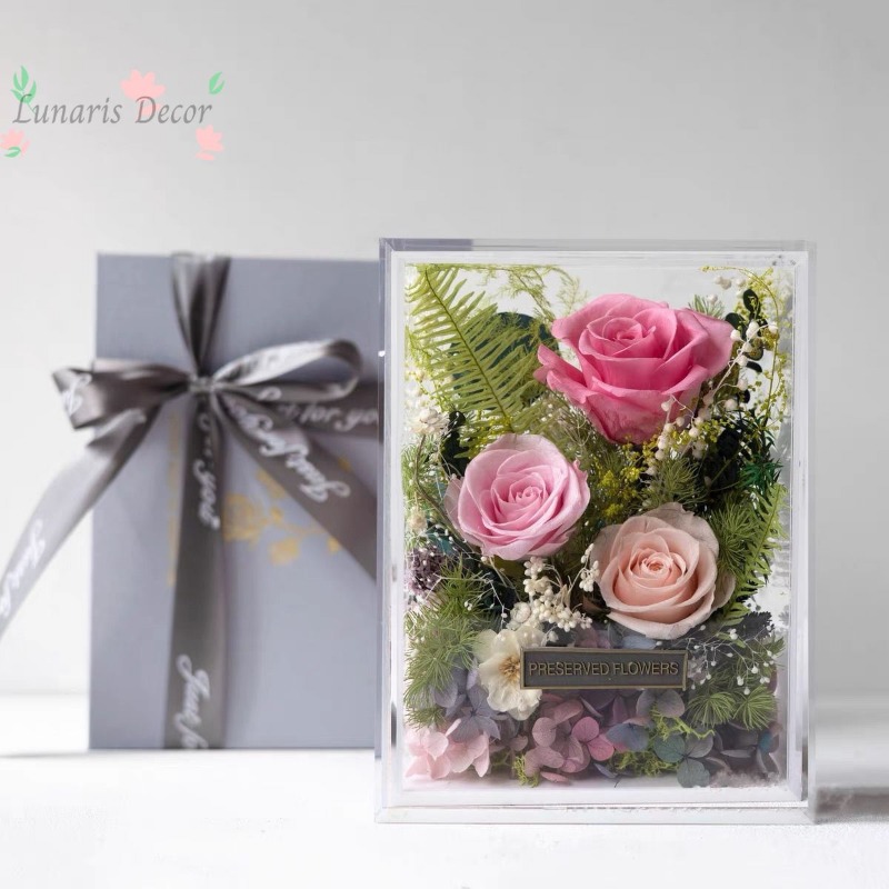 Premium-Blumenbox mit ewiger R – Home Decor Express Bewertung und Preis