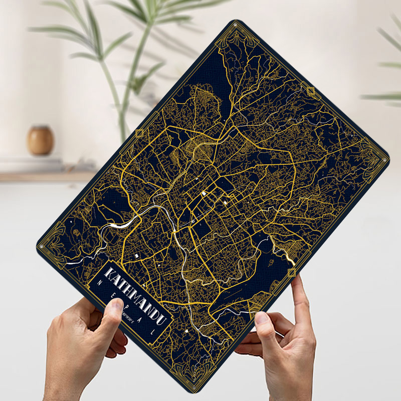 Kathmandu Stadtplan Gold 3D-Te – Home Decor Kathmandu Bewertung und Preis