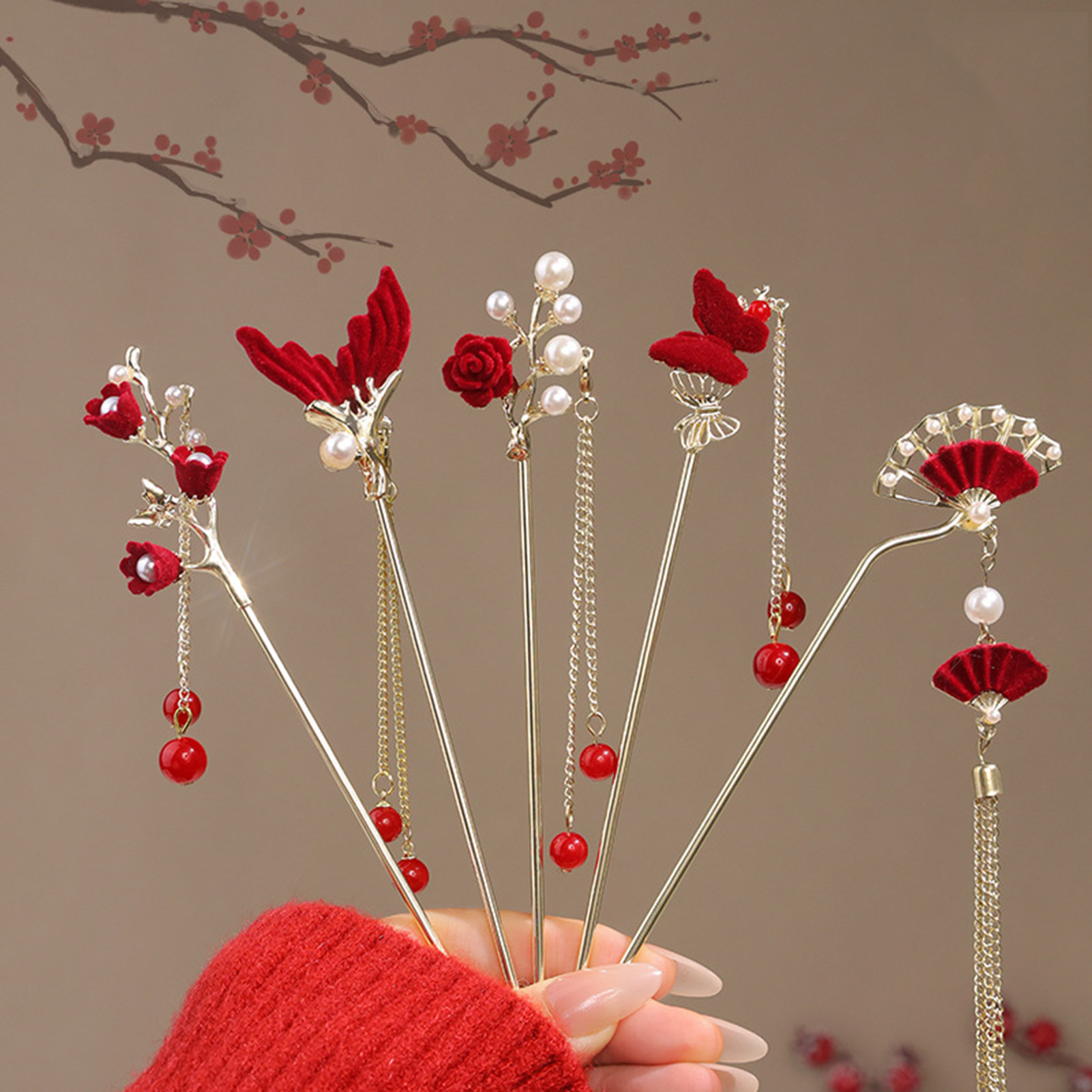 Haarnadel im chinesischen Stil – Home Decor Flowers Bewertung und Preis