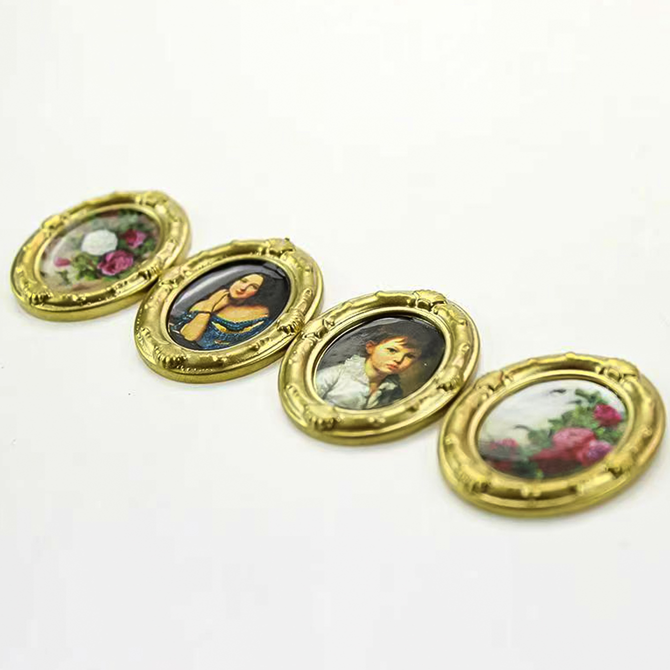 2 Stück Miniatur-Ölgemälde-Wan – Home Decor Resin Bewertung und Preis