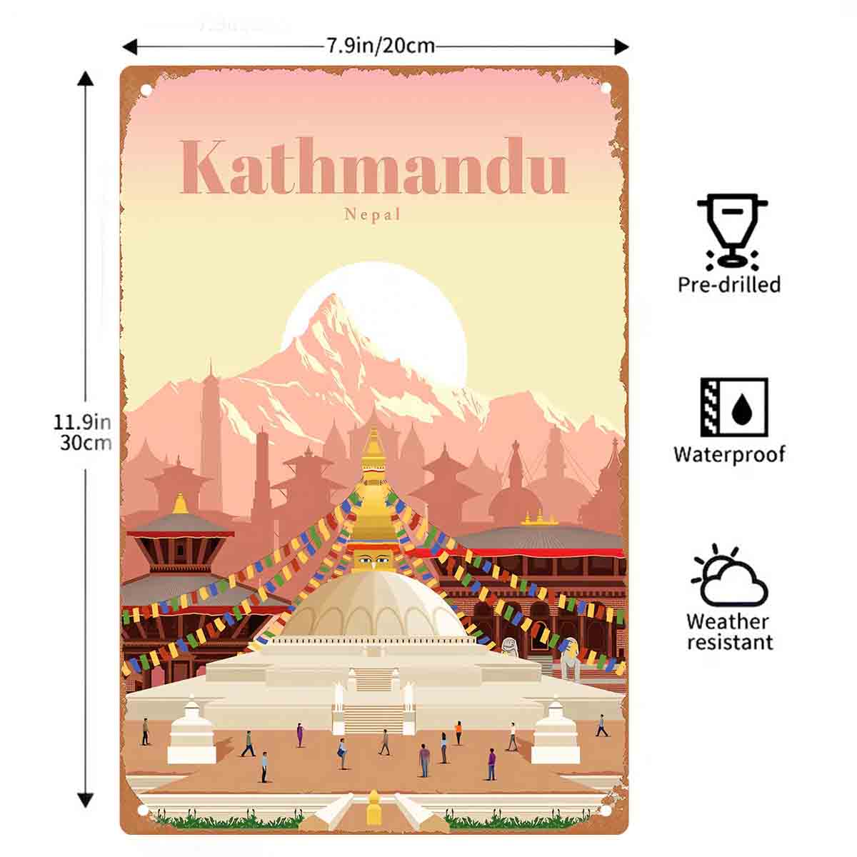 2D FLAT 1 Stück „Kathmandu Nep – Home Decor Kathmandu Bewertung und Preis