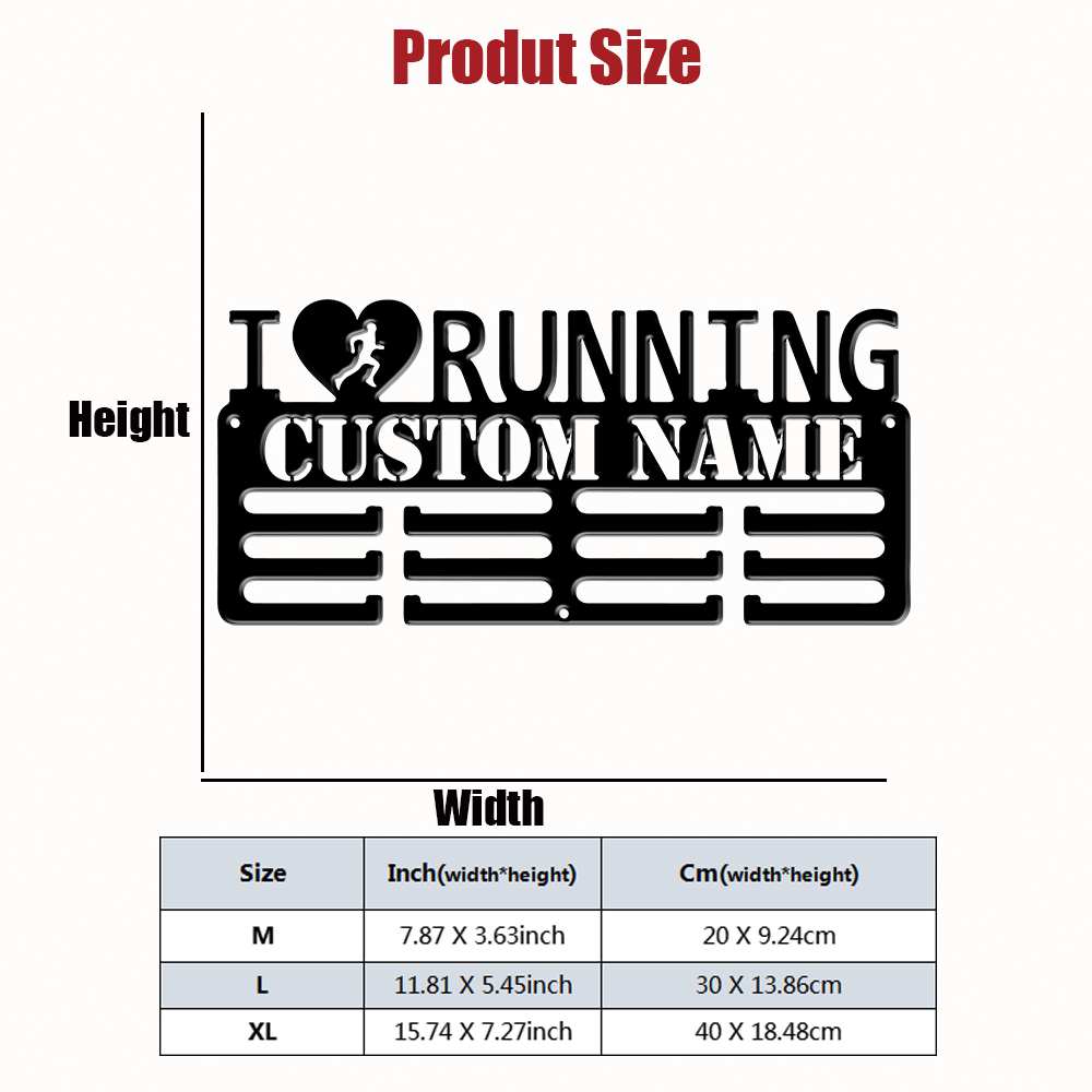 Personalisierter 'I Love Runni – Home Decor Com Bewertung und Preis