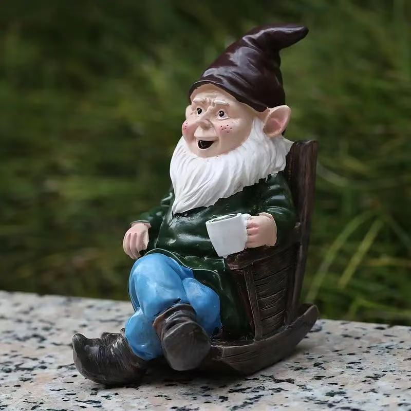 Kreative Harz-Gartenzwerg-Figu – Home Decor Garden Ideas Bewertung und Preis