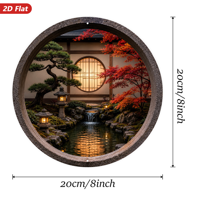 2D-Flach, 1 Stück rundes Metal – Home Decor Garden Ideas Bewertung und Preis