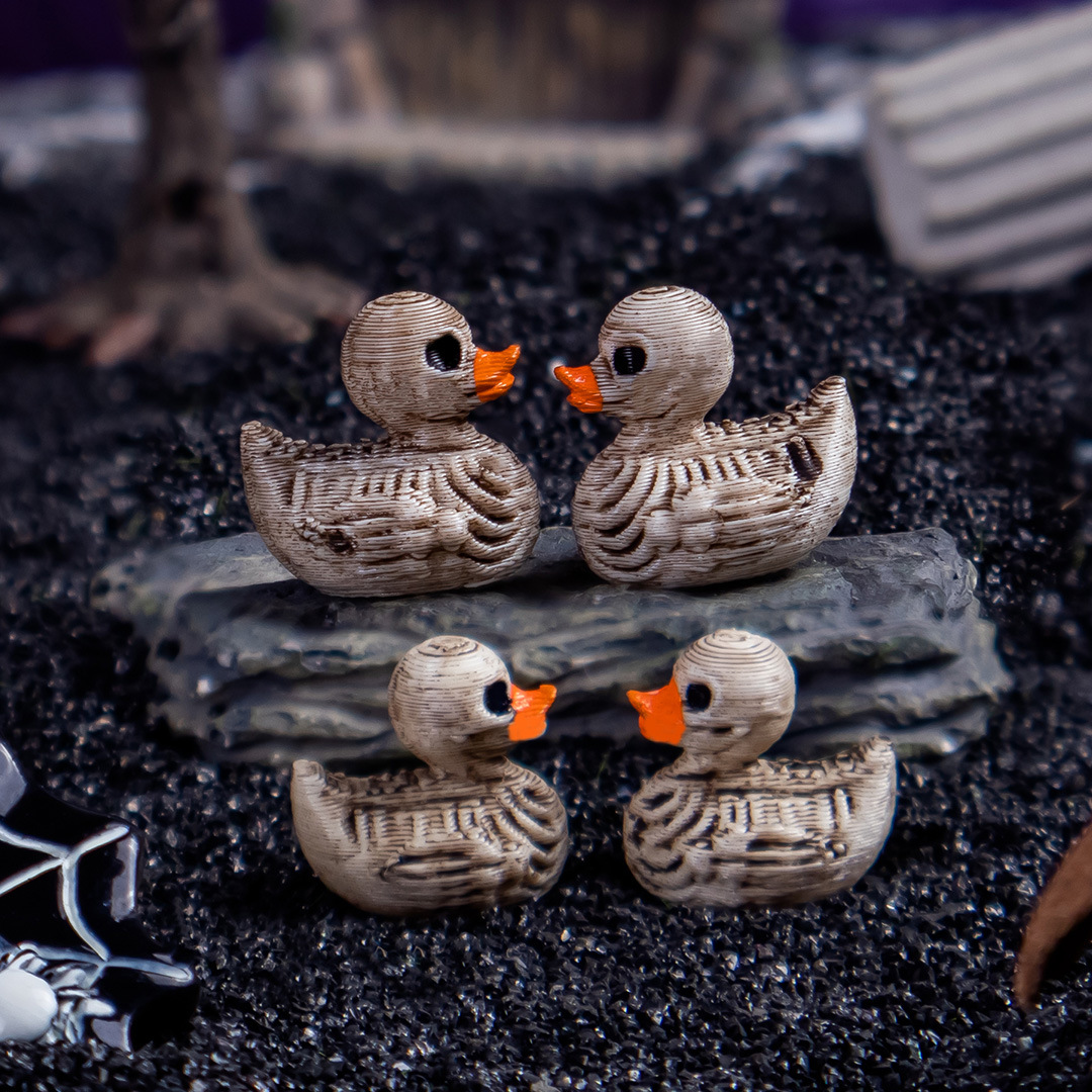 Gotische Totenkopf-Enten Harz- – Home Decor Resin Bewertung und Preis