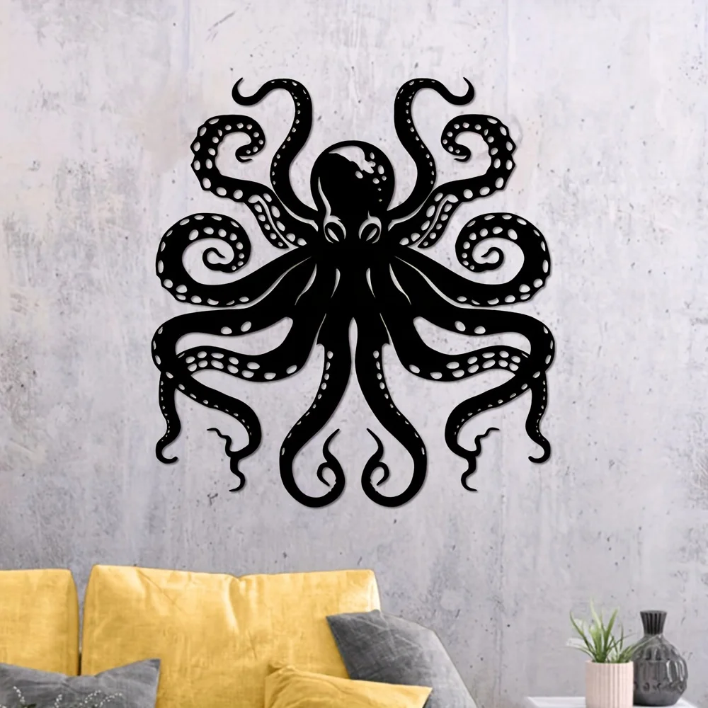 【2D Flach】 Oktopus-Wanddekorat – Home Decor Garden Ideas Bewertung und Preis