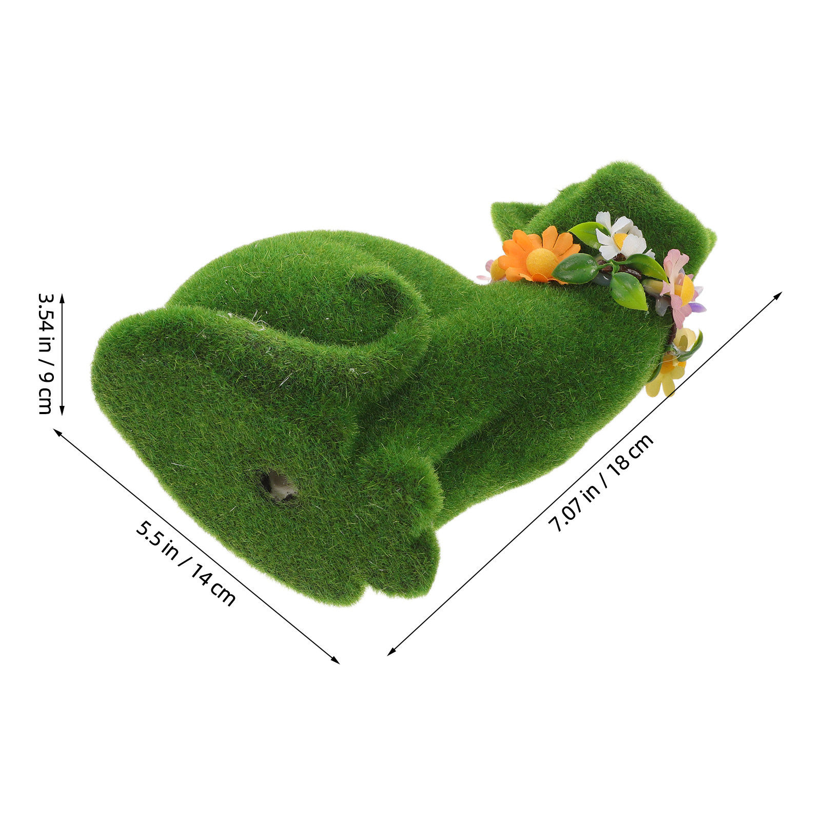 Grüne beflockte Katzenskulptur – Home Decor Garden Ideas Bewertung und Preis
