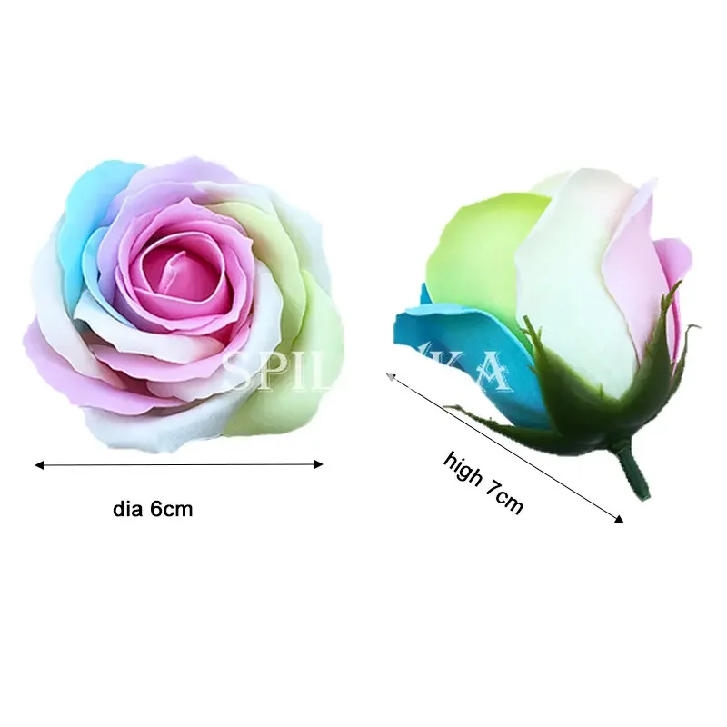 Spilewka 6 x 7 cm bunte Rose k – Home Decor Flowers Bewertung und Preis