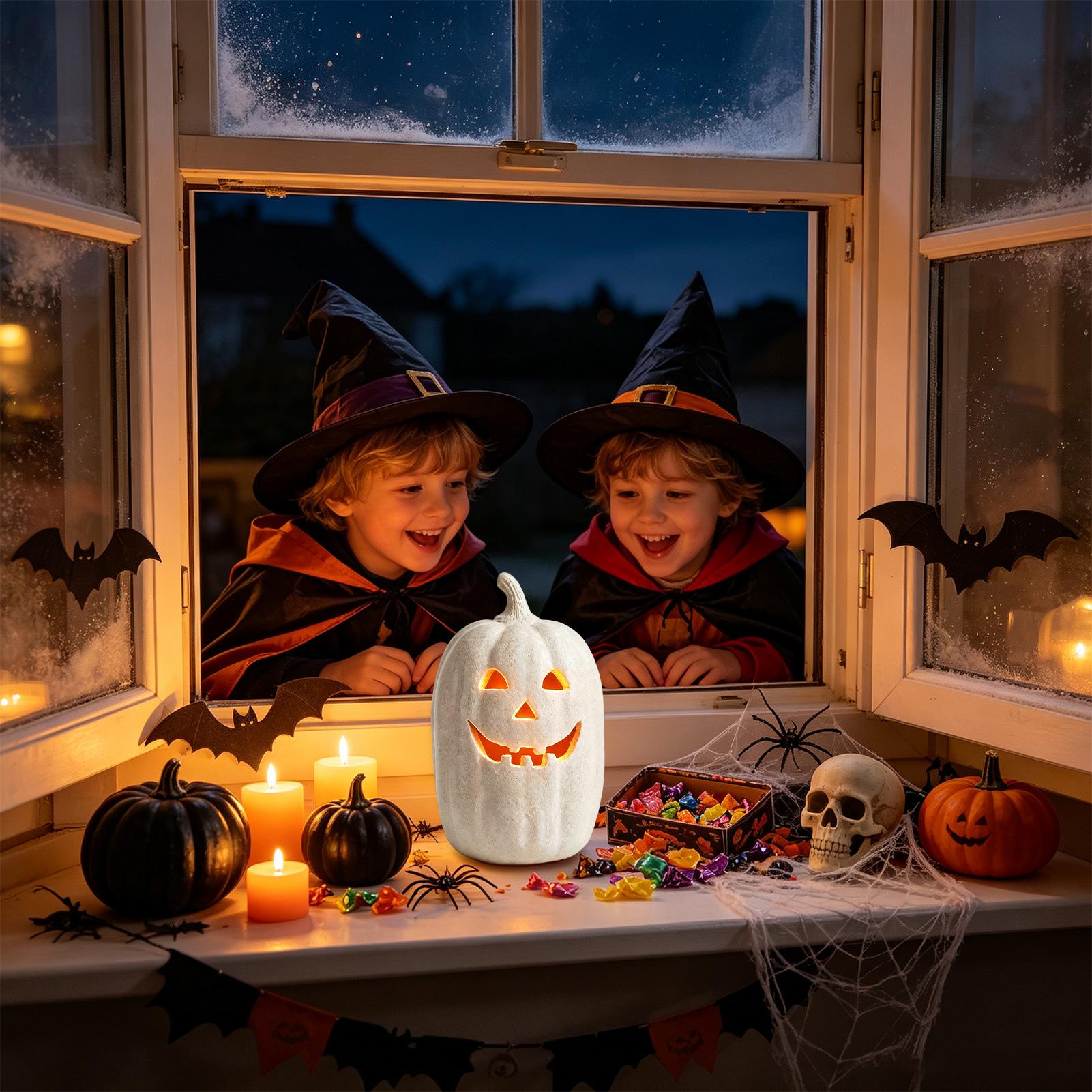 Halloween-Kürbis-Deko aus Kuns – Home Decor Resin Bewertung und Preis