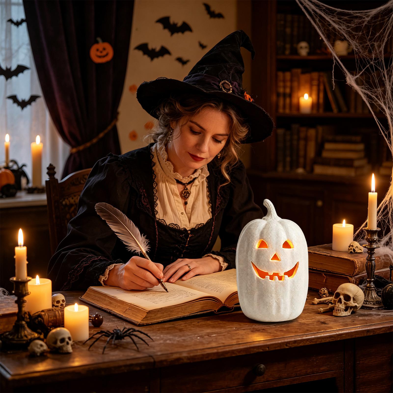 Halloween-Kürbis-Deko aus Kuns – Home Decor Resin Bewertung und Preis
