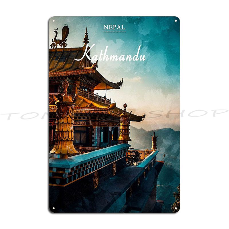 Kathmandu Nepal Reise-Metallsc – Home Decor Kathmandu Bewertung und Preis